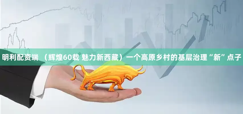 明利配资端 （辉煌60载 魅力新西藏）一个高原乡村的基层治理“新”点子
