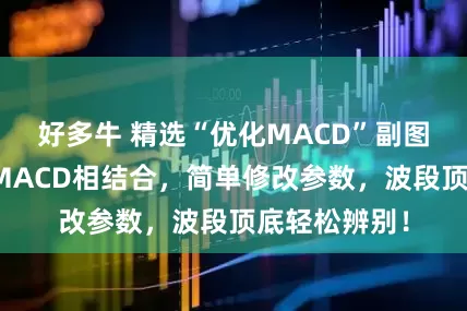 好多牛 精选“优化MACD”副图：趋势线和MACD相结合，简单修改参数，波段顶底轻松辨别！